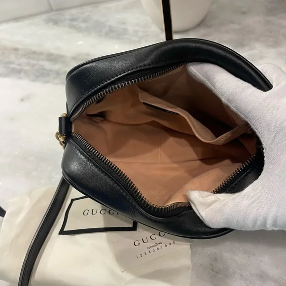 Authentic Black Gucci Marmont Mini. - Picture 3 of 9